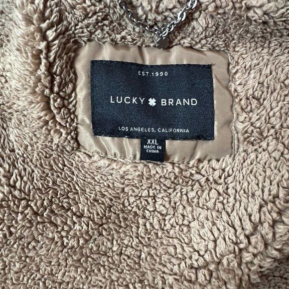 Lucky Brand Quilted Hooded Puffer Coat in Bronze Gold - Size XXL - Picture 11 of 12